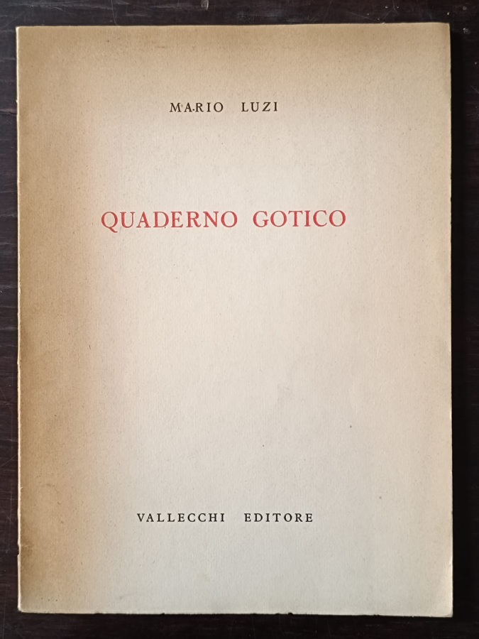 Quaderno gotico.