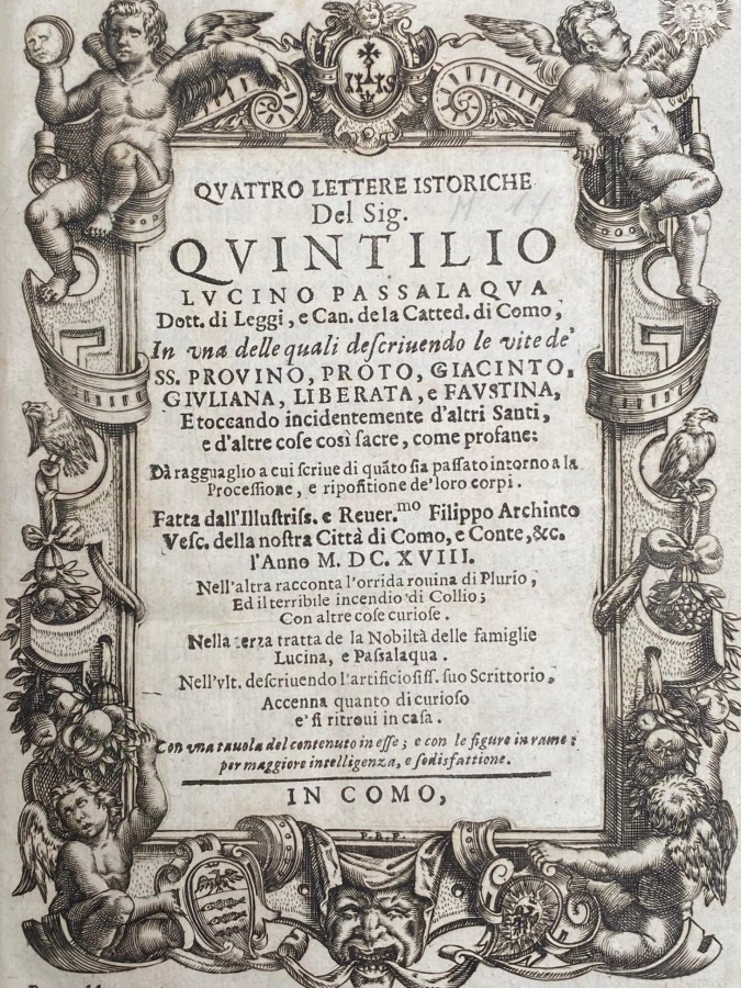 Quattro lettere istoriche.