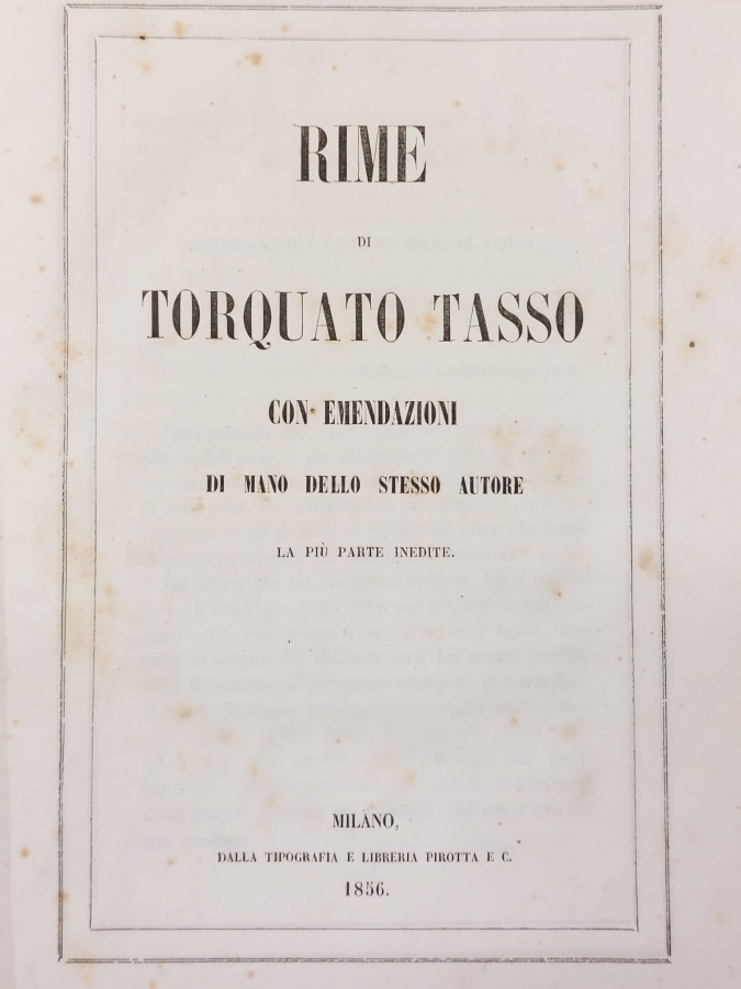 Rime con emendazioni di mano dello stesso autore. La più …