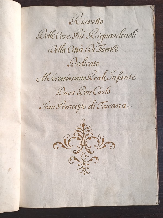 Ristretto delle cose più riguardevoli della città di Firenze dedicato …