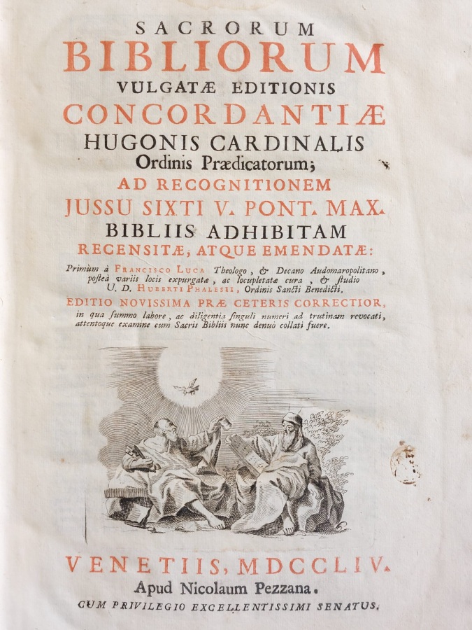 Sacrorum Bibliorum vulgatae editionis Concordantiae ad recognitionem jussu Sixti V. …