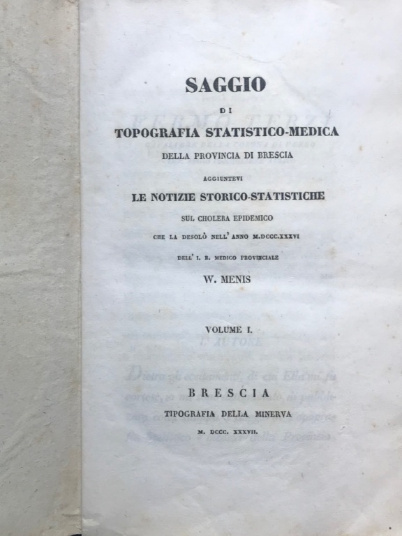 Saggio di topografia statistico-medica della Provincia di Brescia aggiuntevi le …
