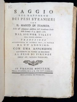 Saggio sul rapporto dei pesi stranieri con il marco di …