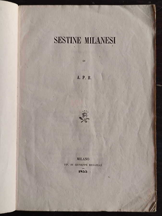 Sestine milanesi di A. P. B.