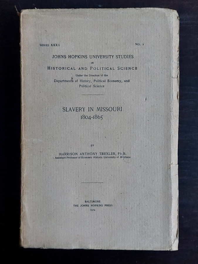 Slavery in Missouri 1804-1865.