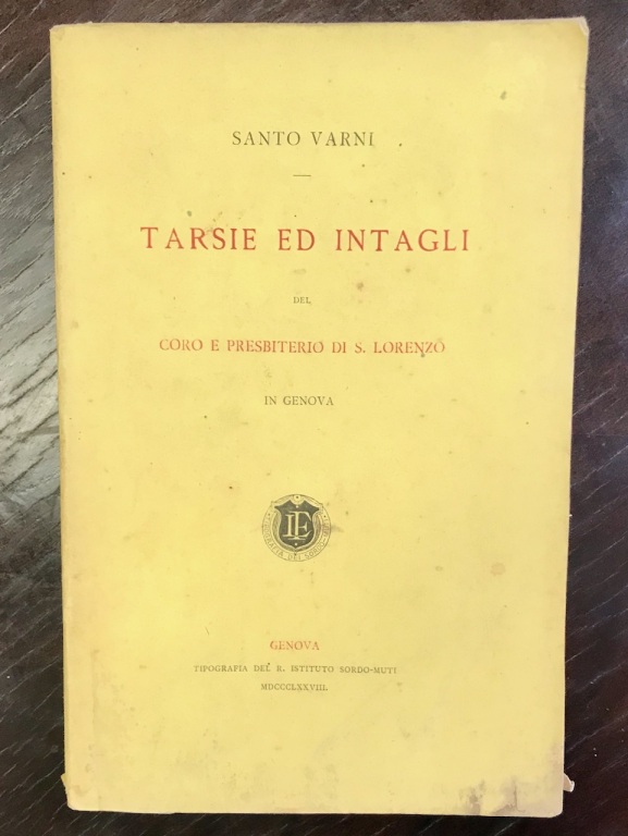 Tarsie ed intagli del coro e presbiterio di S. Lorenzo …