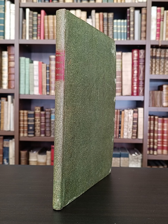Traduzione dei poeti classici greci in verso italiano.