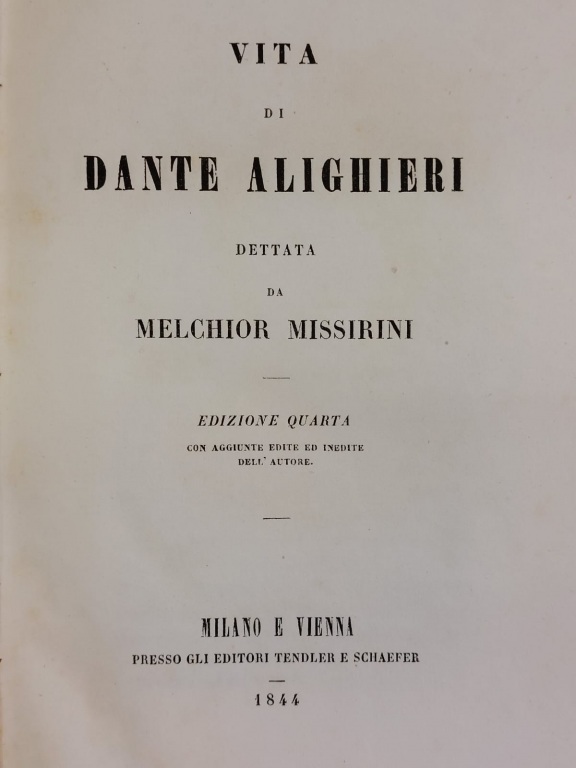 Vita di Dante Alighieri.