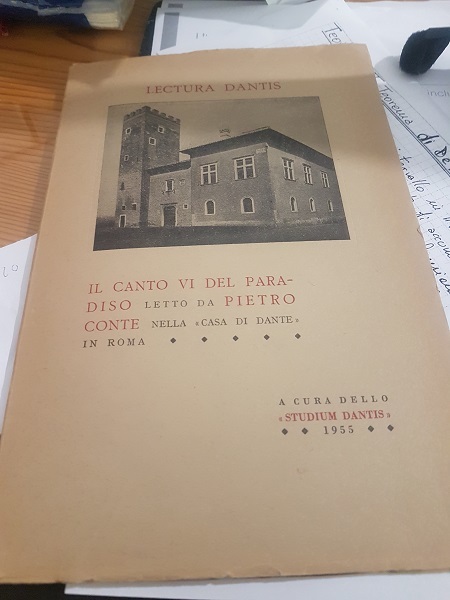 IL CANTO VI DEL PARADISO LETTO DA PIETRO CONTE NELLA …