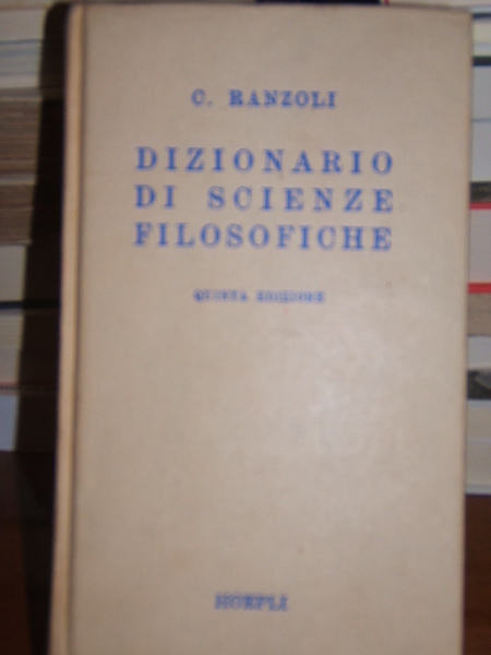 DIZIONARIO DI SCIENZE FILOSOFICHE