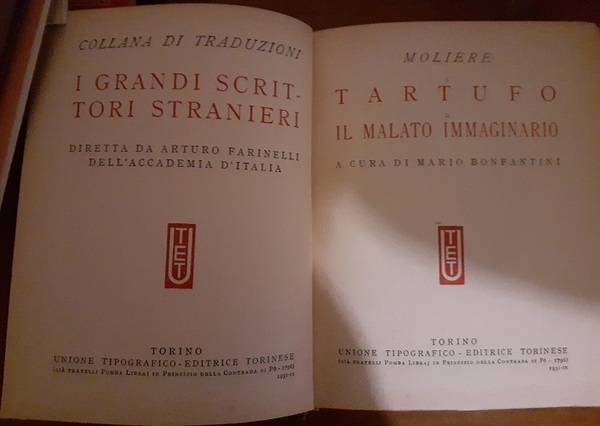 TARTUFO. IL MALATO IMMAGINARIO