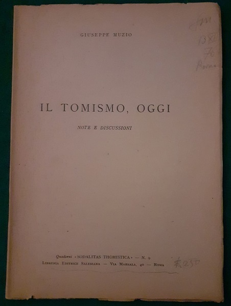 IL TOMISMO OGGI NOTE E DISCUSSIONI