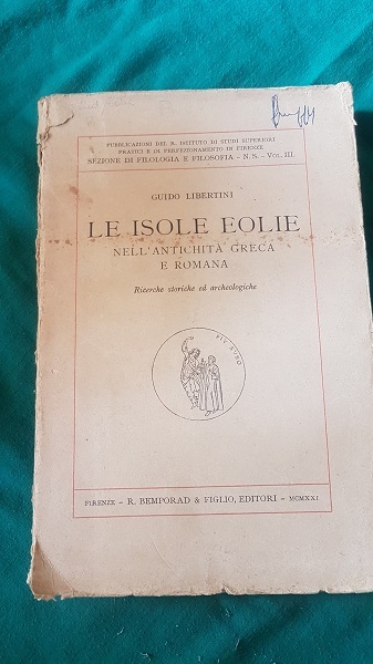 LE ISOLE EOLIE NELL'ANTICHITA GRECA E ROMANA