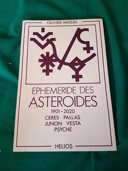 EPHEMERIDE DES ASTEROIDES 1901 - 2020 CERES PALLA JUNON VESTA …