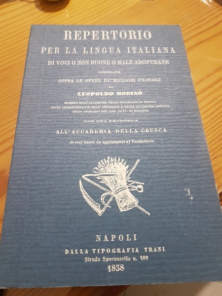 REPERTORIO PER LA LINGUA ITALIANA DI VOCI O NON BUONE …