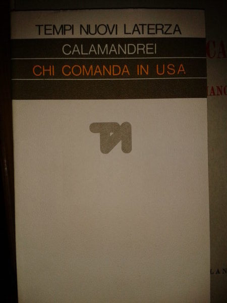 CHI COMANDA IN USA