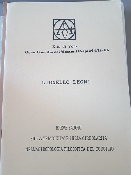 BREVE SAGGIO SULLA TRIADICITA E SULLA CIRCOLARITA NELL'ANTROPOLOGIA FILOSOFICA DEL …