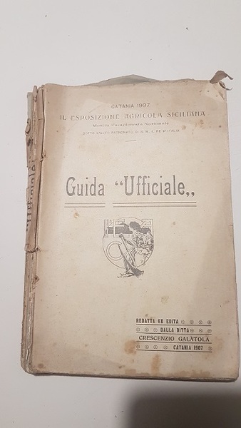 ESPOSIZIONE AGRICOLA SICILIANA MOSTRA CAMPIONARIA NAZIONALE GUIDA UFFICIALE