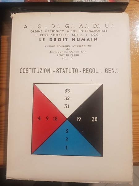 COSTITUZIONI STATUTO REGOLAMENTI GENERALI SOVR. GG. II. GG. DEL 33 …