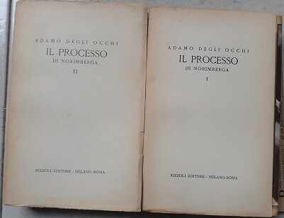 IL PROCESSO DI NORIMBERGAVOL. PRIMO L'ACCUSAVOL. SECONDO LA DIFESA