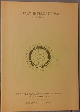 ORGANIGRAMMA 1986-87 ROTARY INTERNATIONAL 211 DISTRETTO