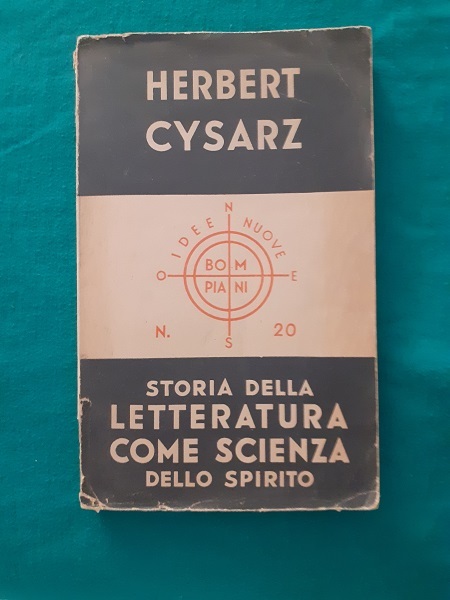 STORIA DELLA LETTERATURA COME SCIENZA DELLO SPIRITO