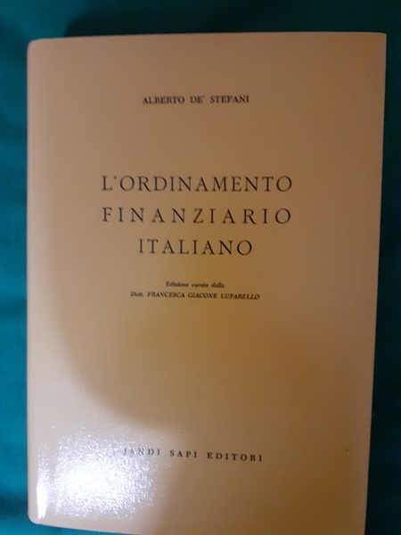 L'ORDINAMENTO FINANZIARIO ITALIANO