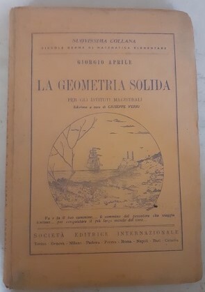 LA GEOMETRIA SOLIDA PER GLI ISTITUTI MAGISTRALI