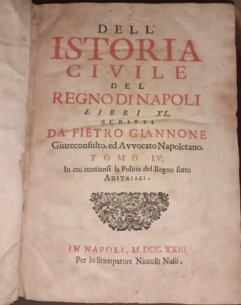 DELL'ISTORIA CIVILE DEL REGNO DI NAPOLI