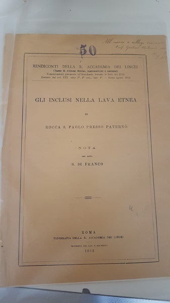 GLI INCLUSI NELLA LAVA ETNEA DI ROCCA S.PAOLO PRESSO PATERNO