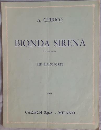 BIONDA SIRENA PICCOLO VALZER PER PIANOFORTE