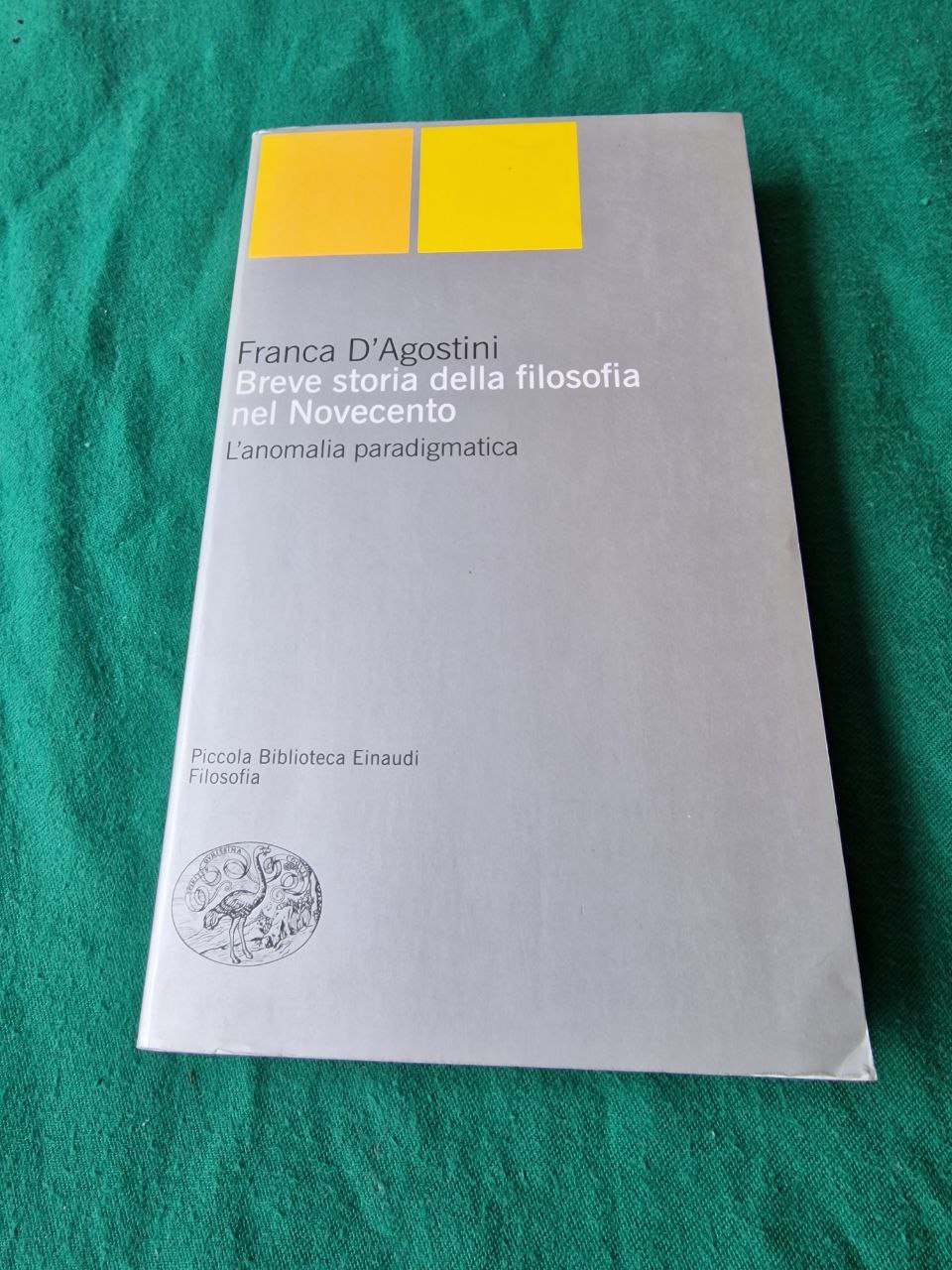 BREVE STORIA DELLA FILOSOFIA NEL NOVECENTO L'ANOMALIA PRAGMATICA