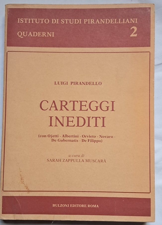 CARTEGGI INEDITI CON OJETTI, ALBERTINI, ORVIETO, NOVARO, DE GUBERNATIS DE …