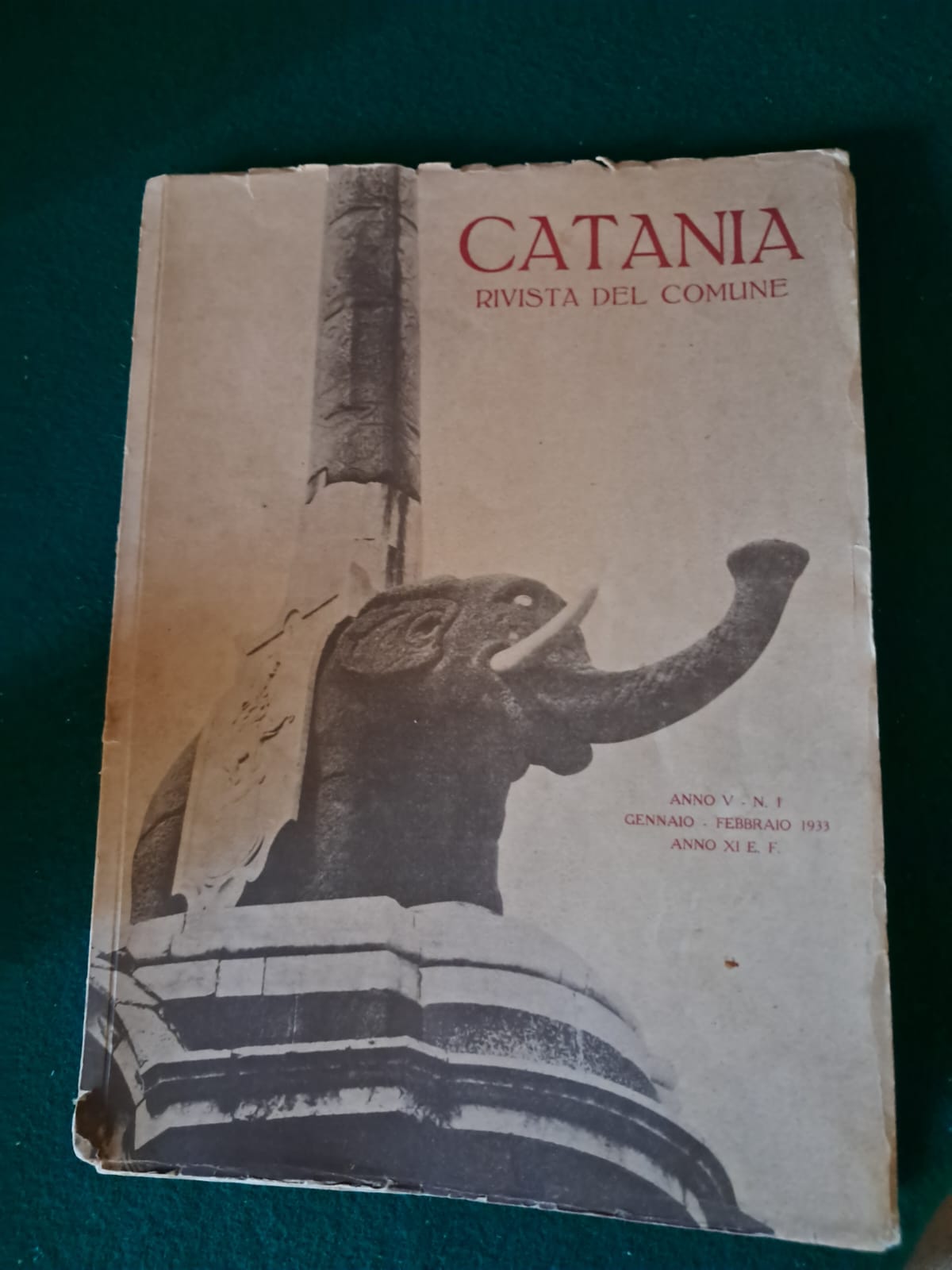 CATANIA RIVISTA DEL COMUNE ANNO V N. 1 GENN. FEBBR. …