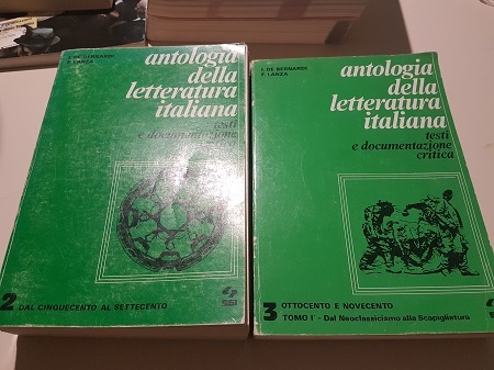 antologia della letteratura italiana vol 2 dal cinquecento al settecento …