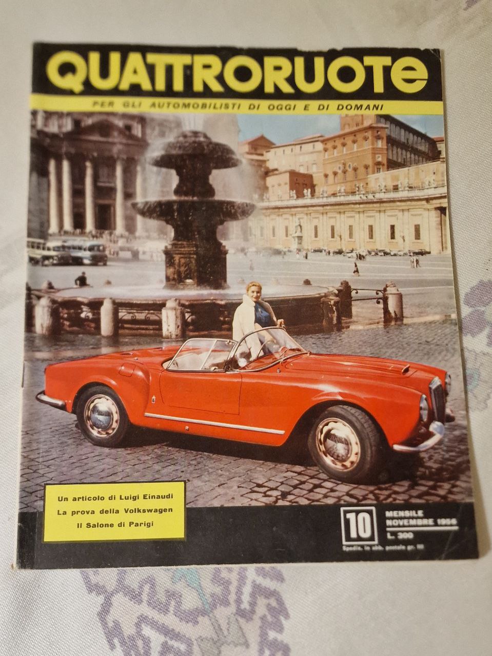 quattroruote n 10 anno 1956 novembre