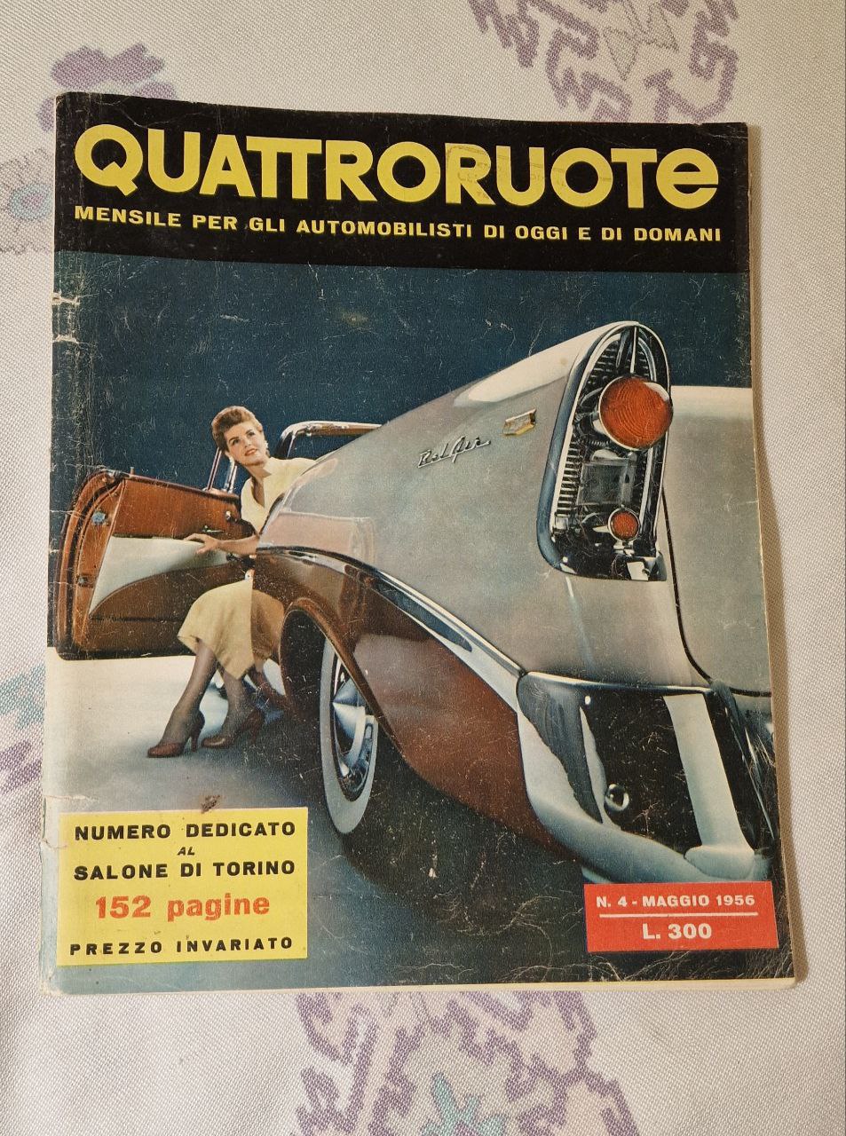 QUATTRORUOTE N 4 ANNO 1956