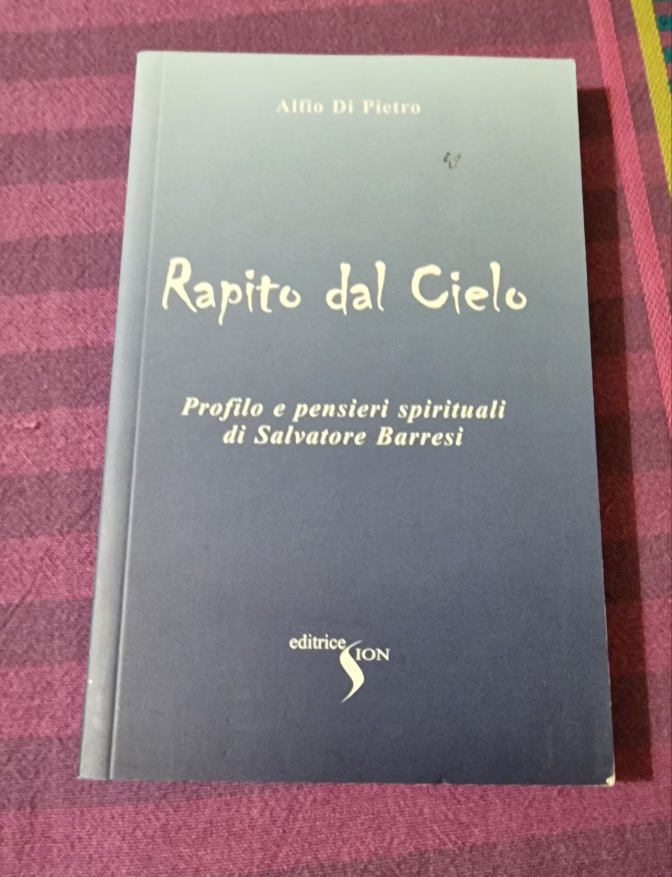 RAPITO DAL CIELO PROFILO E PENSIERI SPIRITUALI DI SALVATORE BARRESI