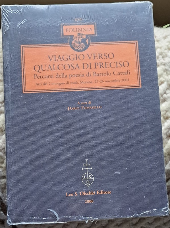 VIAGGIO VERSO QUALCOSA DI PRECISO. PERCORSI DELLA POESIA DI BARTOLO …
