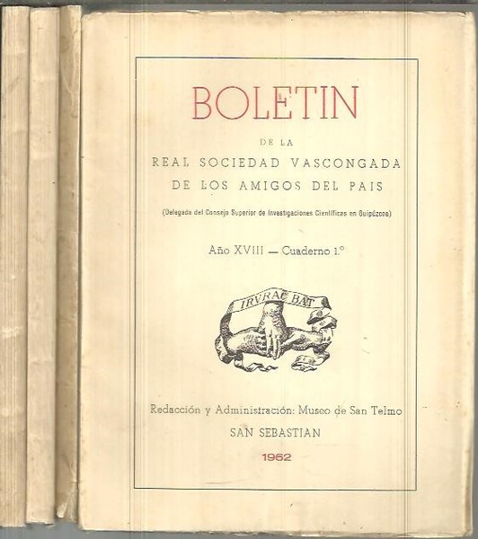 REAL SOCIEDAD VASCONGADA DE LOS AMIGOS DEL PAIS. AÑO XVIII.