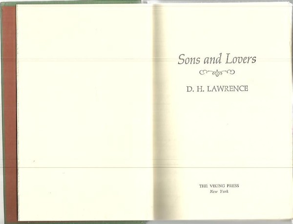 SONS AND LOVERS.