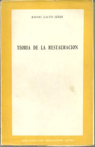 TEORIA DE LA RESTAURACION.