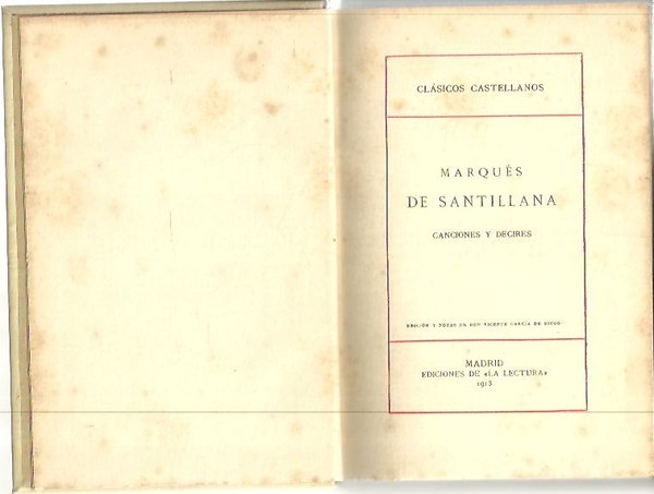 CANCIONES Y DECIRES.