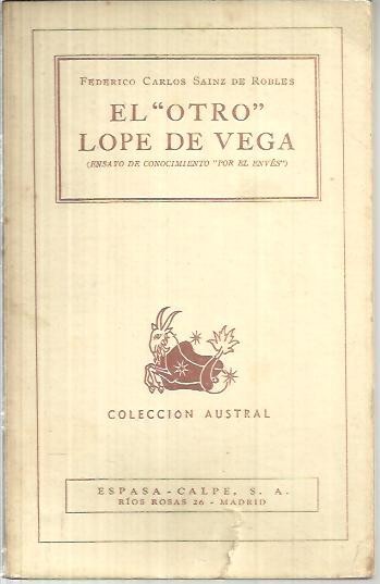 EL OTRO LOPE DE VEGA. (ENSAYO DE CONOCIMIENTO POR EL …