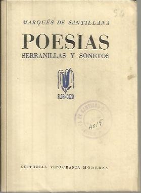 POESIAS. SERRANILLAS Y SONETOS.