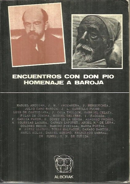 ENCUENTROS CON DON PIO. HOMENAJE A BAROJA.