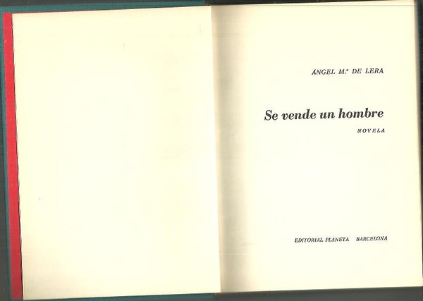 SE VENDE UN HOMBRE.