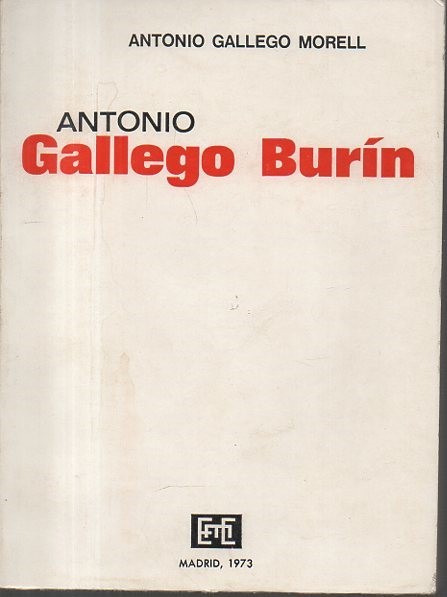 ANTONIO GALLEGO BURIN.