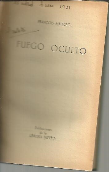 FUEGO OCULTO.