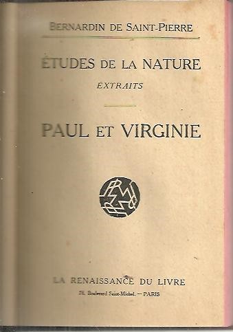 ETUDES DE LA NATURE. EXTRAITS. PAUL ET VIRGINIE.